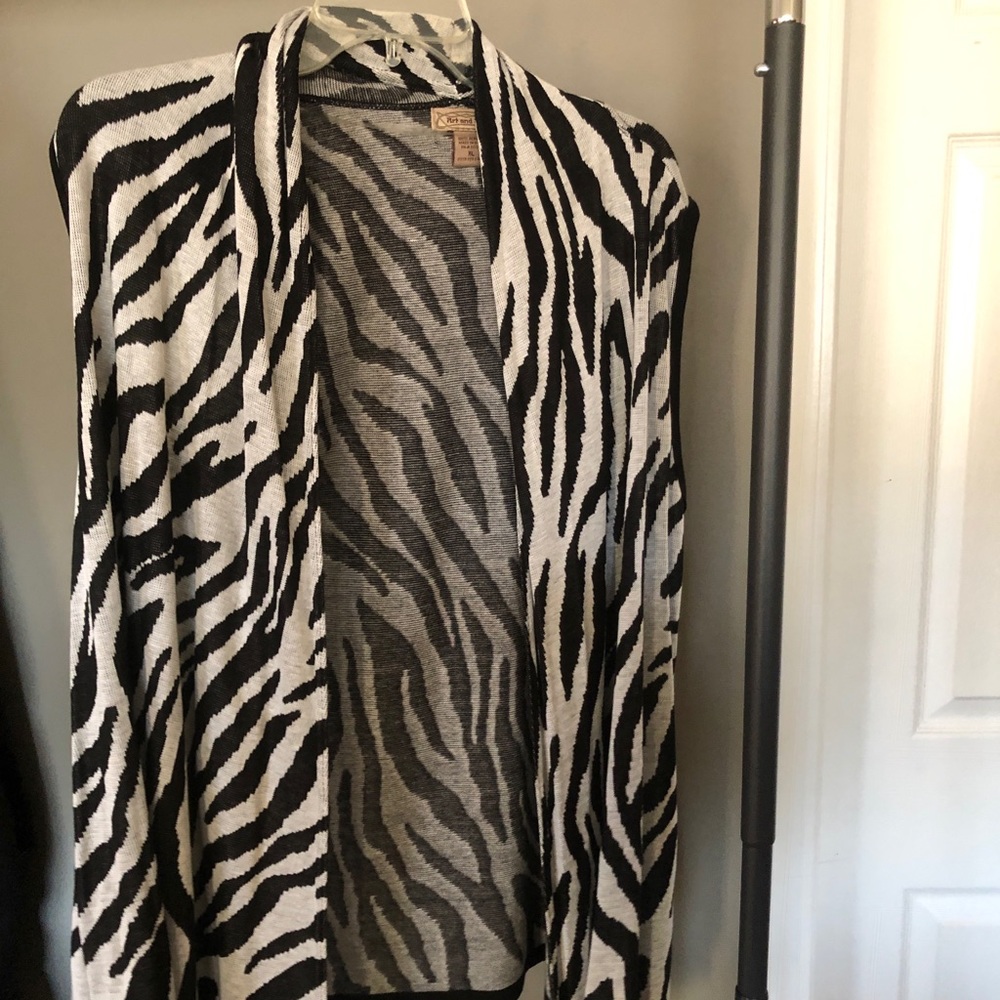 Zebra print vest